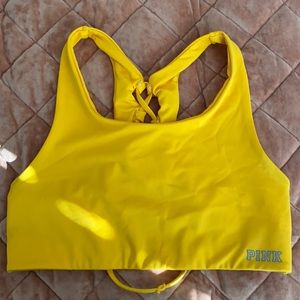 Yellow VS PINK sports bra